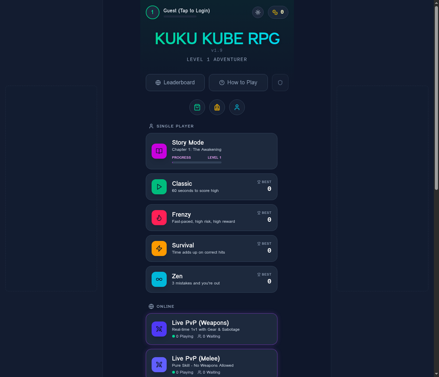 Kuku Kube RPG - free online game